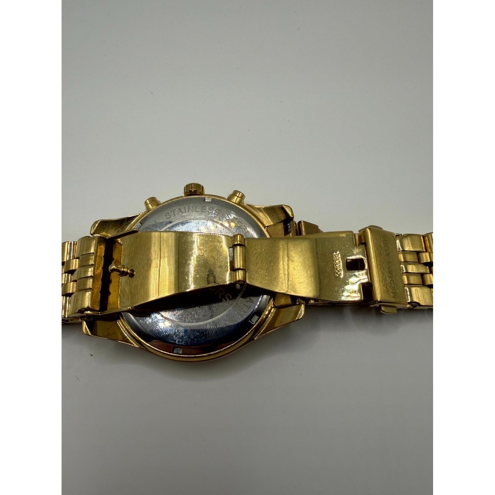 Michael Kors Lexington Chronograph MK8286 Men's Gold-Tone Stainless Steel Watch - Picture 6 of 9